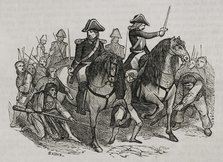 Mutiny of Aranjuez, Spain, 1808, (1851).  Creator: Sainz.