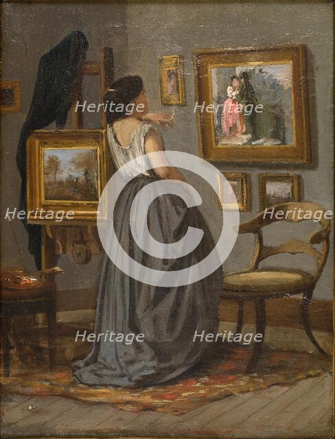 A Lady in the Studio, 1863-1867. Creator: David Jacobsen.