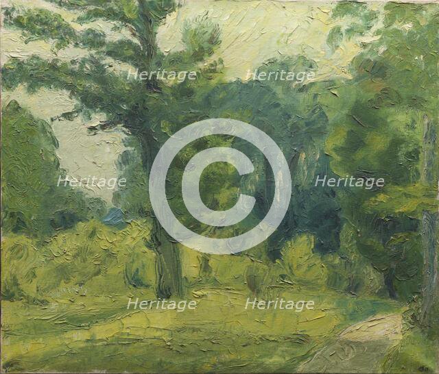 At the Edge of the Wood;A Glade in a Wood Near Soro, 1915. Creator: Harald Giersing.