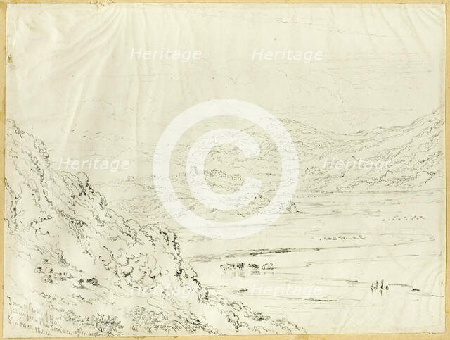 Town and Castle of Hay, 1844. Creator: Joseph Murray Ince.
