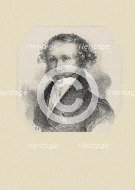 Portrait of the pianist and composer Carl Maria von Bocklet (1801-1881), 1830. Creator: Anonymous.