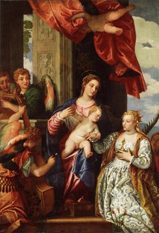The Mystic Marriage of St. Catherine, c.between 1550 and 1560. Creator: Paolo Veronese.