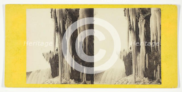 Niagara In Winter, 1860/61. Creator: Anthony & Company.