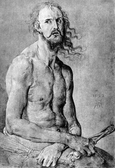 'Christ, Man of Sorrow, with Durer’s Features', 1522, (1936). Artist: Albrecht Dürer