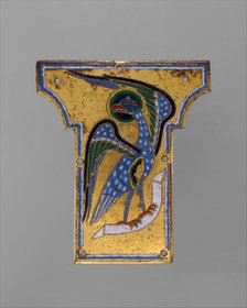 Plaque from a Cross with the Eagle of Saint John, French, ca. 1185-95. Creator: Unknown.
