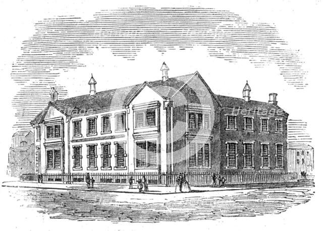 Industrial Schools and Working Men's Free Schoolroom Church at Kirkdale, Liverpool, 1862. Creator: Unknown.