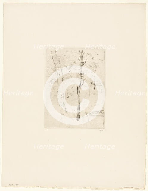 The Lake in the Bois de Boulogne, 1889. Creator: Berthe Morisot.