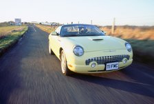 2002 Ford Thunderbird convertible. Artist: Unknown.