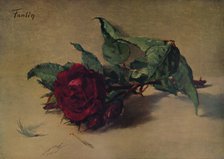 'Red Rose', c1864, (1938). Artist: Henri Fantin-Latour.