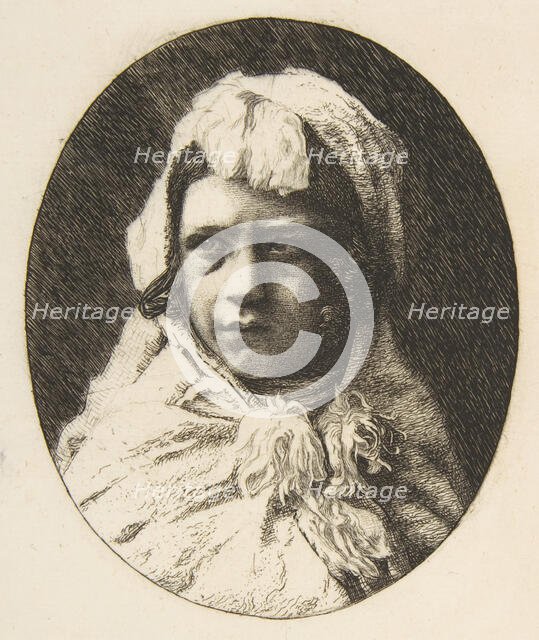 Portrait of Henri Houssaye, as a child, 1855-60. Creator: Felix Bracquemond.