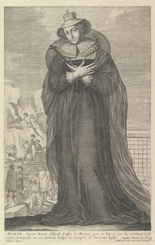 Marie Stuart, 1647. Creators: Gilles Rousselet, Abraham Bosse.