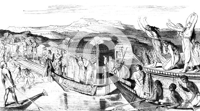 'Convoy Returning with A Necropolis, Egypt', 1881. Artist: Unknown