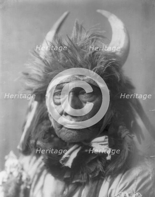 Bull Chief-Apsaroke, c1908. Creator: Edward Sheriff Curtis.