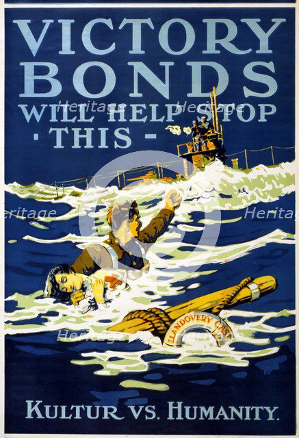 Victory Bonds will help stop this. Kultur vs. Humanity, 1918. 