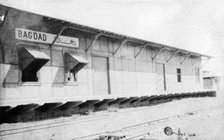 Baghdad south train station, Iraq, 1917-1919. Artist: Unknown