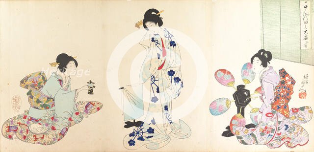 Chiyoda Castle (Album of Women), 1895., 1895. Creator: Chikanobu Yoshu.