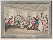 Comforts of Bath, Plate 11, January 6, 1798., January 6, 1798. Creator: Thomas Rowlandson.