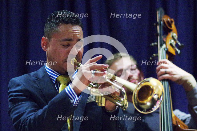 Jay Phelps and S Allessio, Watermill Jazz Club, Dorking, Surrey, 2014.  Artist: Brian O'Connor.