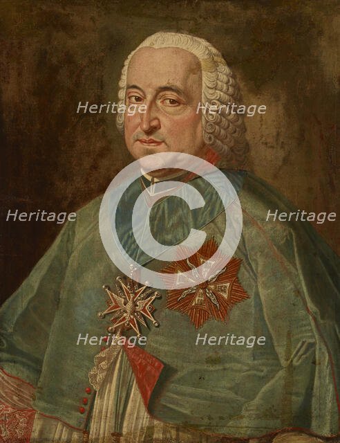 Portrait of Teodor Kazimierz Czartoryski (1704-1768), Bishop of Poznan, between 1742-1768. Creator: Antoni Brygierski.