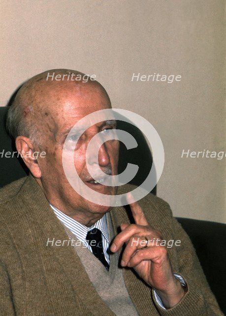 Vicente Aleixandre (1898-1987), Spanish poet, Nobel Prize for Literature 1977, photo, 1977.