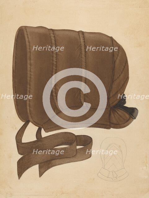 Silk Bonnet, c. 1940. Creator: Unknown.