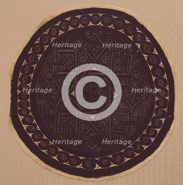 Roundel from a Curtain, 300s. Creator: Unknown.