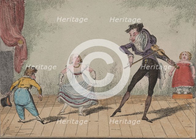 The dancing lesson: The Minuet, 1835.