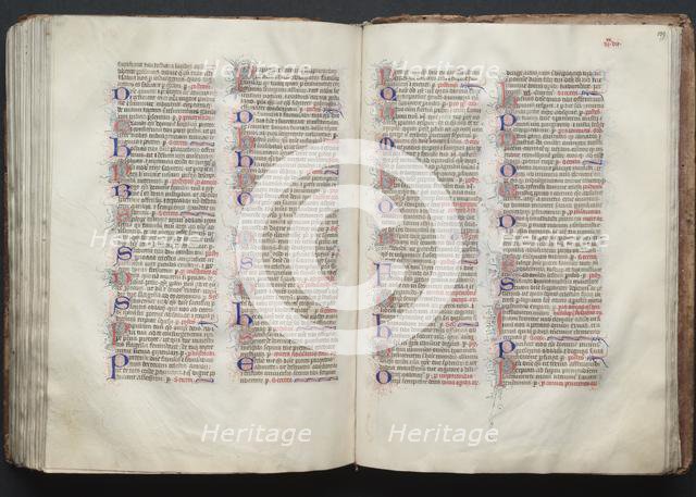 The Gotha Missal: Fol. 138v, Text, c. 1375. Creator: Master of the Boqueteaux (French); Workshop, and.
