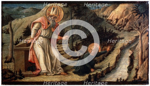 'The Vision of Saint Augustine', between 1452 and 1465.  Artist: Filippo Lippi