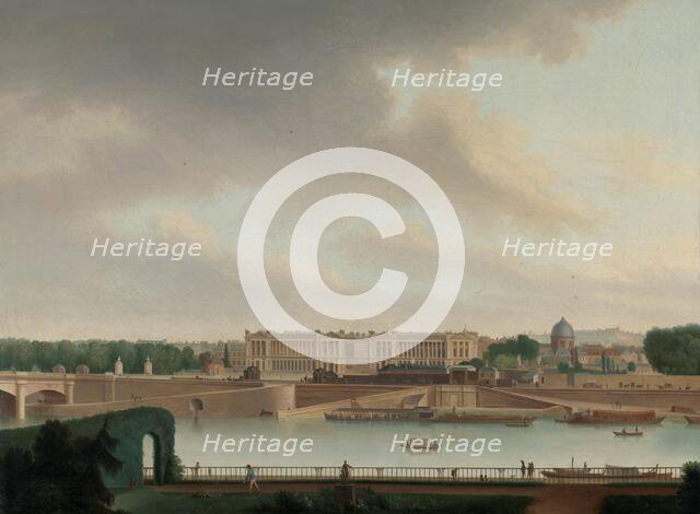 The View from the Batavian Embassy in Paris, 1801. Creator: Josephus Augustus Knip.
