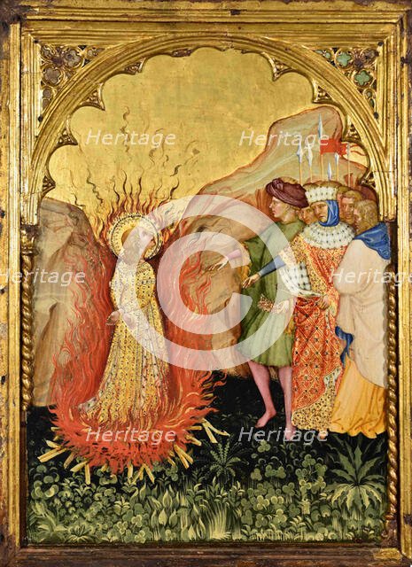 Martyrdom of Saint Lucy, c.1410. Creator: Jacobello del Fiore.