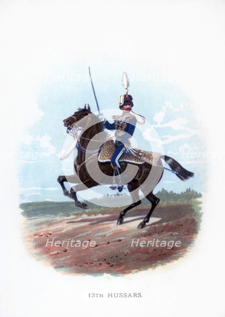 '13th Hussars', 1889. Artist: Unknown