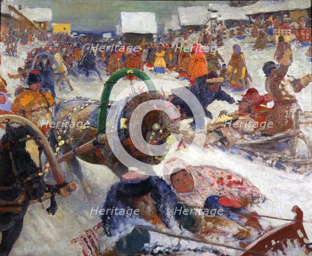 'Shrovetide', 1905.  Artist: Sergei Ivanov