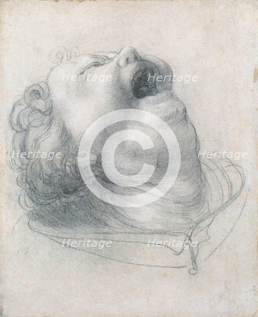 Head of a screaming child, ca 1515-1520.