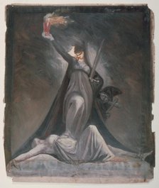 Study for Inquisition, Illustration to Columbiad, c. 1806. Creator: Henry Fuseli.