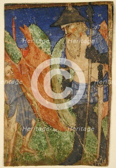 David and Goliath, French, ca. 1400. Creator: Unknown.