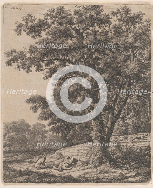 The Death of Adonis, 17th century. Creator: Anthonie Waterloo.