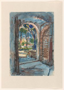 Gate in S. Miniato, 1932. Creator: Martin Monnickendam.