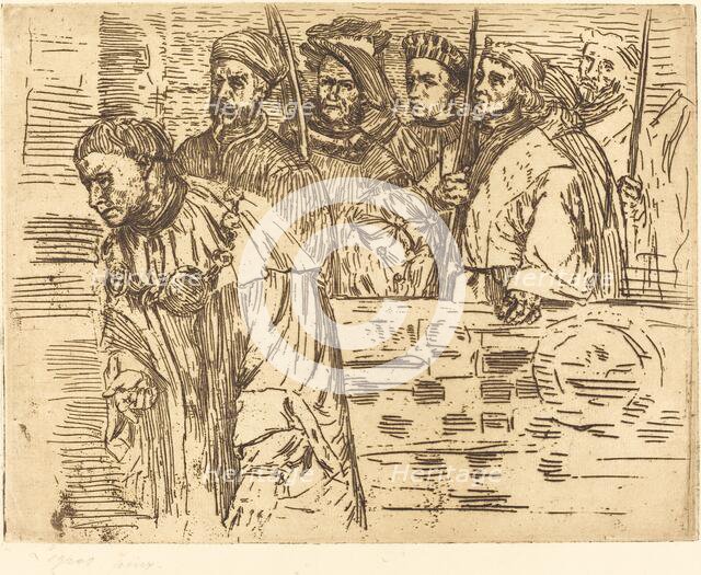 Archers (Les archers), 1862. Creator: Alphonse Legros.