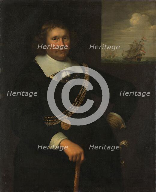 Portrait of Jan Cornelisz Meppel, Lieutenant-Admiral of Holland and West-Friesland, 1661. Creator: Jan Albertsz. Rotius.