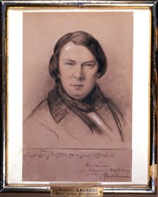Robert Schumann, German composer, mid-19th century. Artist: Jean Joseph Bonaventure Laurens