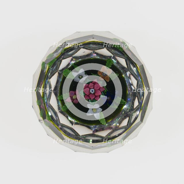 Paperweight, Saint-Louis, c. 1848-55. Creator: Saint-Louis Glassworks.