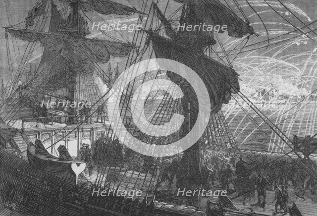 'Bombardment of Flushing', c1880. Artist: Unknown.