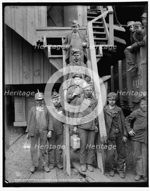Breaker boys, Woodward Coal Mines, Kingston, Pa., c1900. Creator: Unknown.