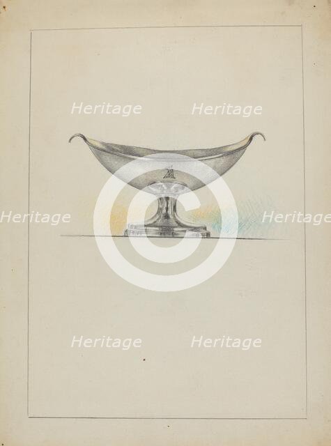 Silver Salt Cellars, c. 1936. Creator: Vincent Carano.