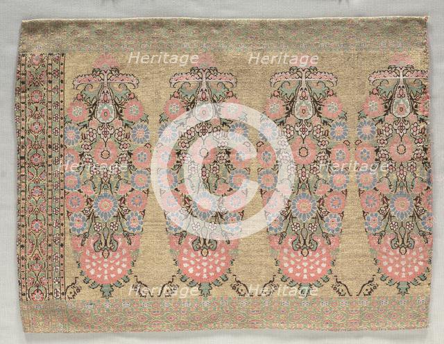 Two Pieces from a Scarf, 1700s. Creator: Unknown.