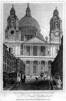 St Paul's Cathedral, London, 1816.Artist: JC Varrall