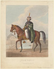 Portrait of Mahmud II (1785-1839), Sultan of the Ottoman Empire, 1829. Artist: Gauci, M. (active 19th century)