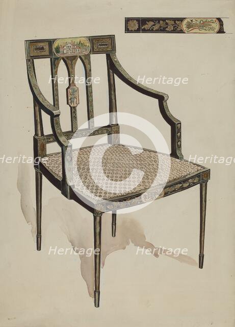 Chair, c. 1936. Creator: Lillian Causey.