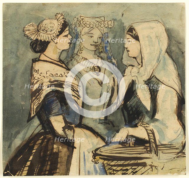 Three Servant Women, n.d. Creator: Constantin Guys.